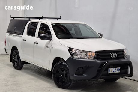 White 2021 Toyota Hilux Double Cab Pick Up Workmate