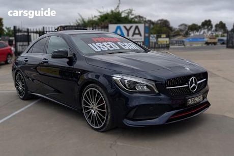 Blue 2018 Mercedes-Benz CLA250 Coupe Sport 4Matic