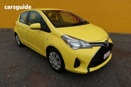 Yellow 2016 Toyota Yaris Hatchback Ascent