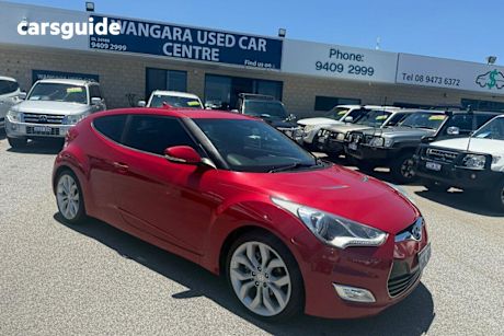 Red 2012 Hyundai Veloster Coupe