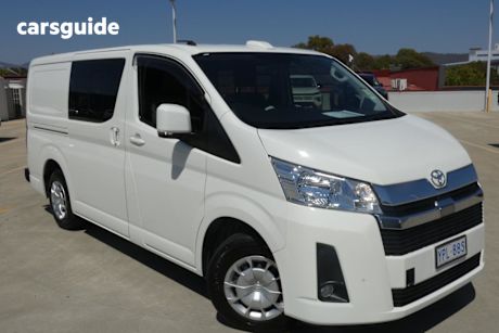 White 2022 Toyota HiAce Crew Van Lwb (5 Seats)