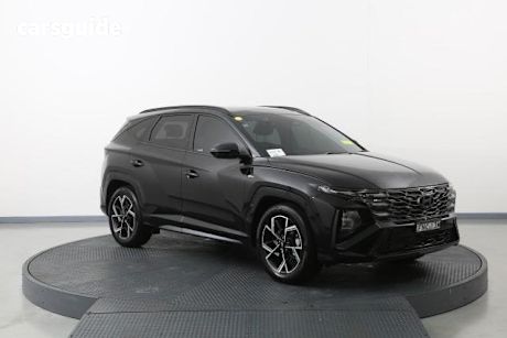 Black 2024 Hyundai Tucson Wagon Premium N Line Hybrid (Awd)
