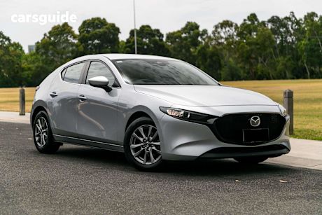 Silver 2021 Mazda 3 Hatchback G20 Pure