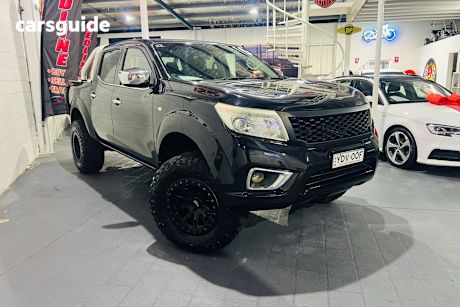 Black 2015 Nissan Navara Dual Cab Utility St (4X4)