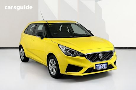 Yellow 2022 MG MG3 Hatchback Core