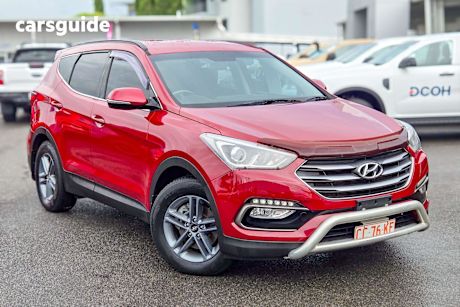 Red 2017 Hyundai Santa FE Wagon Active Crdi (4X4)