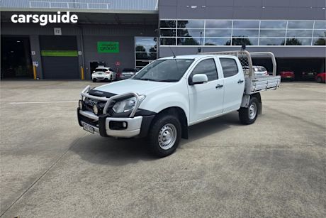 White 2020 Isuzu D-MAX Crew Cab Utility Sx (4X4)