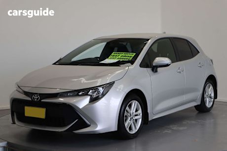 Silver 2021 Toyota Corolla Hatchback Ascent Sport