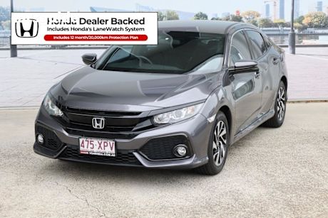 Grey 2017 Honda Civic Hatchback Vti-S