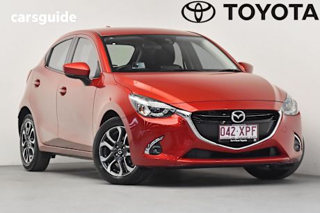 Red 2017 Mazda 2 Hatchback Genki