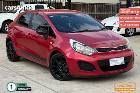 Red 2011 Kia RIO Hatchback S