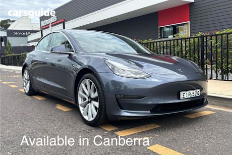 Grey 2020 Tesla Model 3 Sedan Long Range Awd