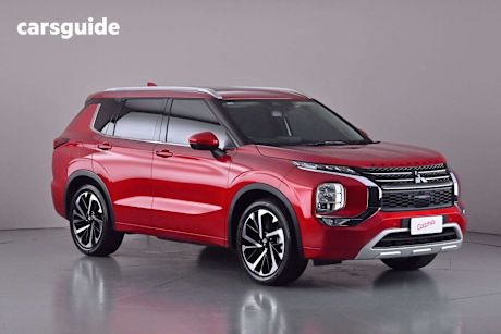 Red 2024 Mitsubishi Outlander Wagon Exceed 7 Seat (Awd)