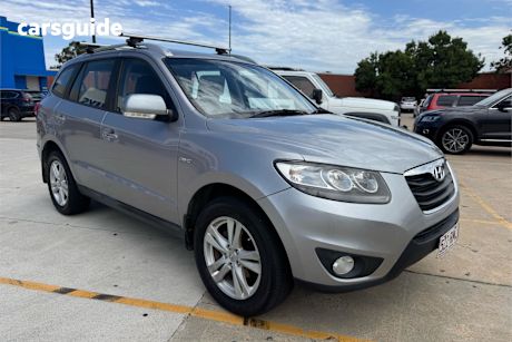 Grey 2010 Hyundai Santa FE Wagon Highlander Crdi (4X4)