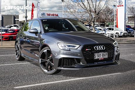 Grey 2018 Audi RS3 Hatchback Sportback Quattro
