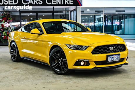 Yellow 2017 Ford Mustang Coupe Fastback 2.3 Gtdi