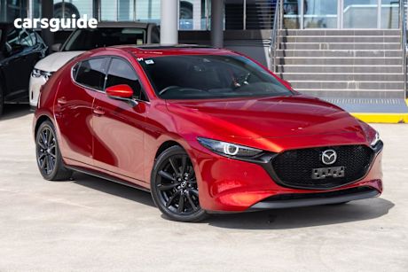 Red 2021 Mazda 3 Hatchback G25 Astina