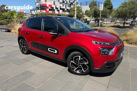 Red 2021 Citroen C3 Hatchback Shine 1.2 Puretech 82