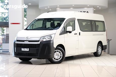 White 2025 Toyota HiAce Bus Slwb Commuter (12 Seats)