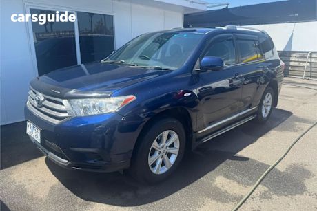 Blue 2012 Toyota Kluger Wagon Kx-R (Fwd) 7 Seat