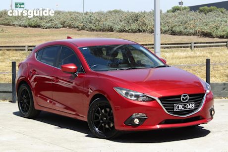Red 2015 Mazda 3 Hatchback Maxx