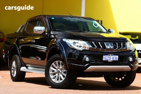 Black 2017 Mitsubishi Triton Dual Cab Utility Gls (4X4)