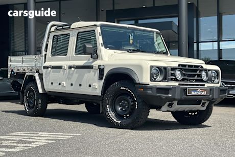 White 2024 Ineos Grenadier Double Cab Chassis Quartermaster