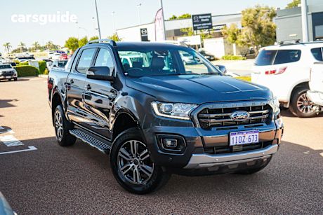 Grey 2022 Ford Ranger Double Cab Pick Up Wildtrak 2.0 (4X4)