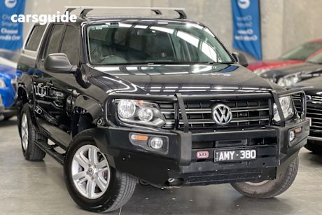Grey 2017 Volkswagen Amarok Dual Cab Utility Tdi400 Core Plus (4X4)
