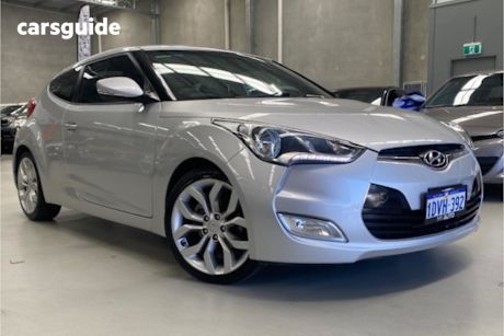 Silver 2012 Hyundai Veloster Coupe