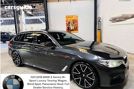 Grey 2018 BMW 520D Wagon M Sport