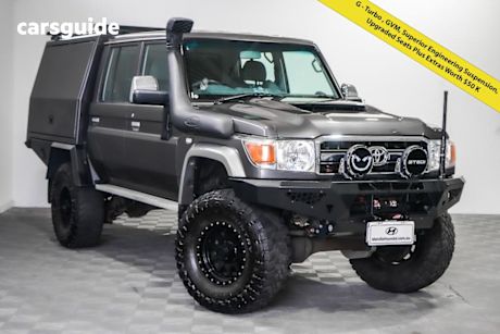 Grey 2021 Toyota Landcruiser Double Cab Chassis Gxl