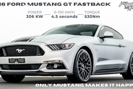 Silver 2016 Ford Mustang Coupe Fastback Gt 5.0 V8