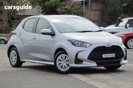 Silver 2024 Toyota Yaris Hatchback Ascent Sport Hybrid