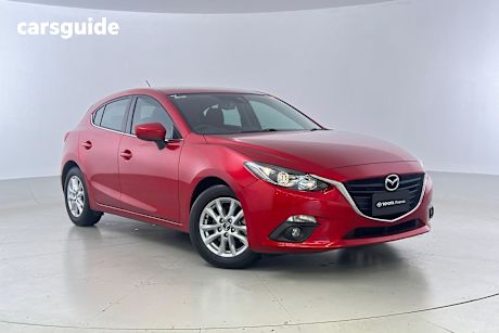 Red 2015 Mazda 3 Hatchback Maxx