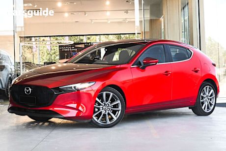 Red 2021 Mazda 3 Hatchback G20 Evolve