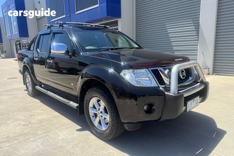 Black 2012 Nissan Navara Dual Cab Utility St-X 550 (4X4)