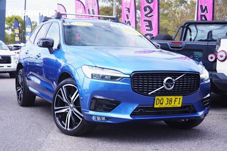 Blue 2021 Volvo XC60 Wagon T6 R-Design (Awd)