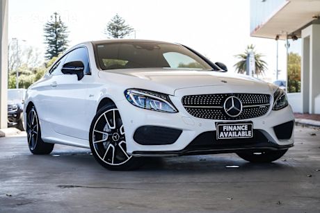 White 2017 Mercedes-Benz C43 Coupe