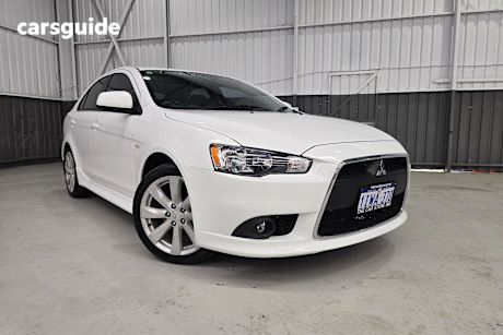 White 2014 Mitsubishi Lancer Hatchback Gsr Sportback
