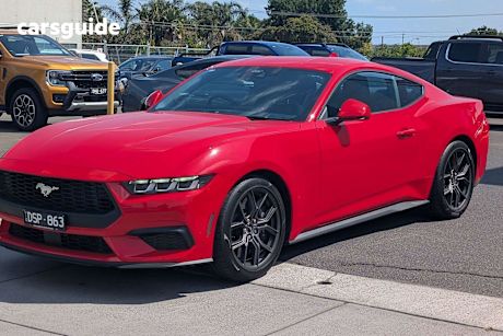 Red 2024 Ford Mustang Fastback Ecoboost