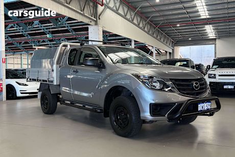 Silver 2018 Mazda BT-50 Dual Cab Chassis Xt (4X4) (5Yr)