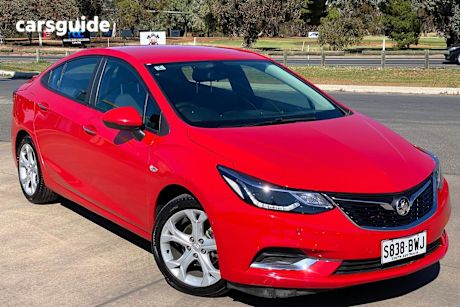 Red 2017 Holden Astra Sedan Lt