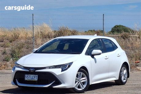 White 2022 Toyota Corolla Hatchback Ascent Sport Hybrid