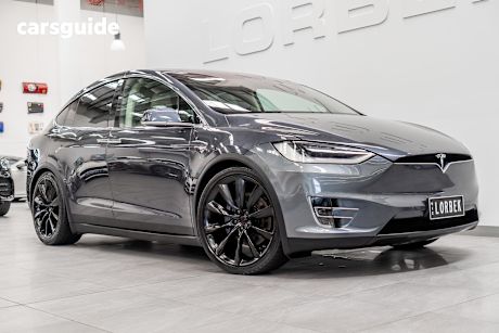 Grey 2017 Tesla Model X Wagon 90D