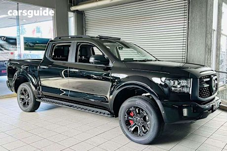 Black 2025 GWM Cannon Dual Cab Utility Ultra (4X4)