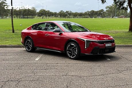 Red 2024 Kia K4 Sedan Sport+