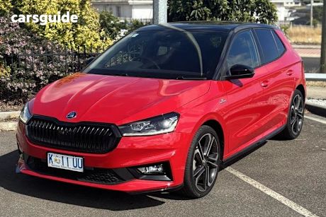 Red 2022 Skoda Fabia Hatchback 110Tsi Monte Carlo Edition 150
