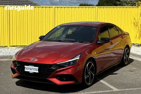 Red 2021 Hyundai I30 Sedan N Line Premium