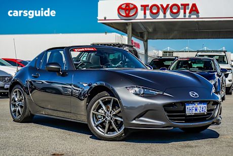 Grey 2021 Mazda MX-5 Convertible Rf Gt